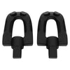 Harley Softail Fat Boy Matte Black Rear Passenger Footpegs (2018-2025)