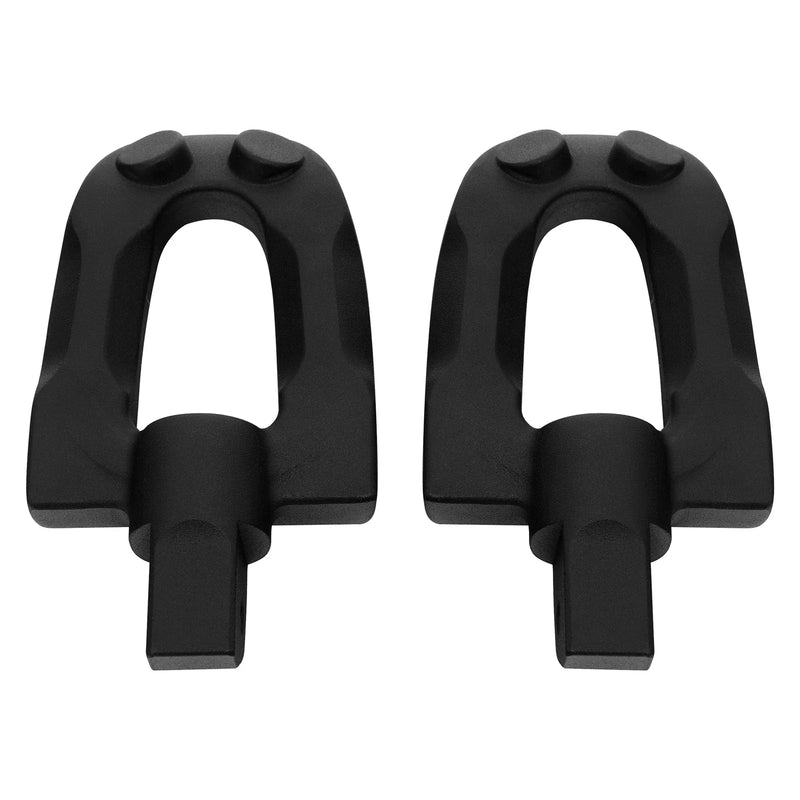 Harley Softail Fat Boy Matte Black Rear Passenger Footpegs (2018-2025)