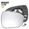 Nissan Juke Right Side Heated White Mirror Glass (2019-2022)