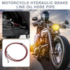 55.12" 10mm Motorcycle Hydraulic Brake Line Stainless Steel Red