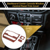 Jeep (2018-2023) Carbon Fiber Red Dashboard Control Panel Cover