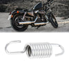 JH70 5.5cm Length Motorcycle Silver Tone Bracket Kickstand Spring