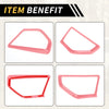 Jeep Wrangler JL JLU (2018-2024) Pink A Pillar Speaker Cover Trim