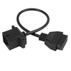 Chrysler DC 12V 6 Pin to 16 Pin 40cm Car OBD2 Diagnostic Connector Cable