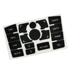 A6 Clima Decals Stickers Black Vinyl Panel Button