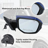 Honda Civic 3 Pin Right Side Exterior Door Mirror Assembly Blue (2016-2021)