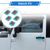 Jeep Wrangler JL (2018-2022) ABS Light Blue 5 Pcs Door Bowl Cover Trim