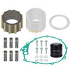 Yamaha R6S Clutch Friction Steel Plates Springs Gasket (2006–2009)