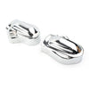 Harley V-Rod VRSC Muscle VRSCF Chrome Rear Axle Nut Covers (2002-2017)