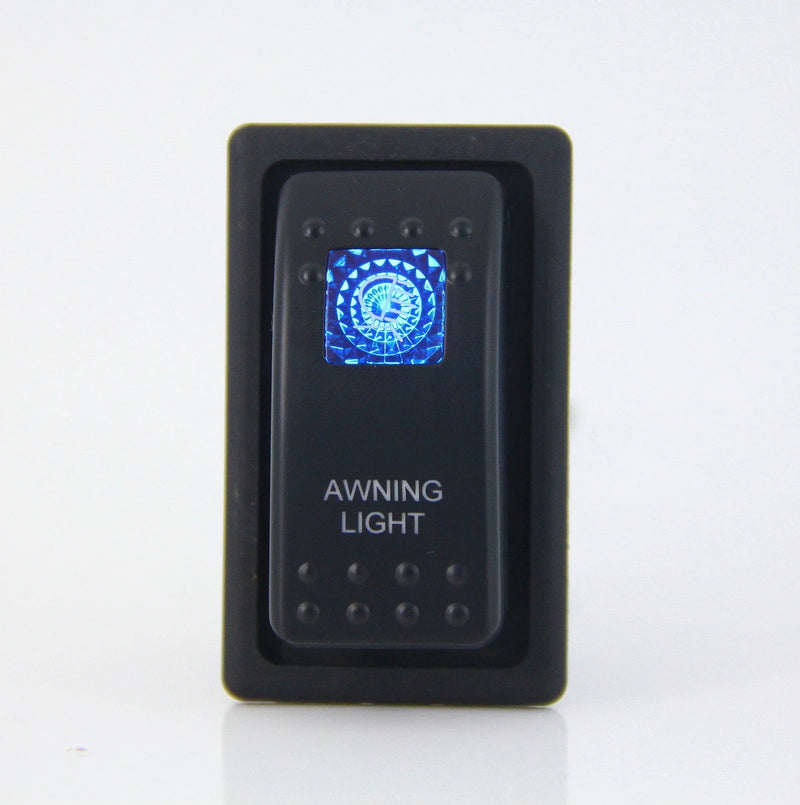 Dual LED Awning Light Rocker Switch