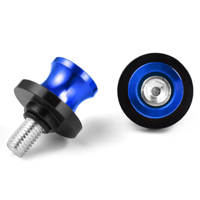 HONDA CBR - 8MM Thread - Blue 2 x Motorcycle Swingarm Spools