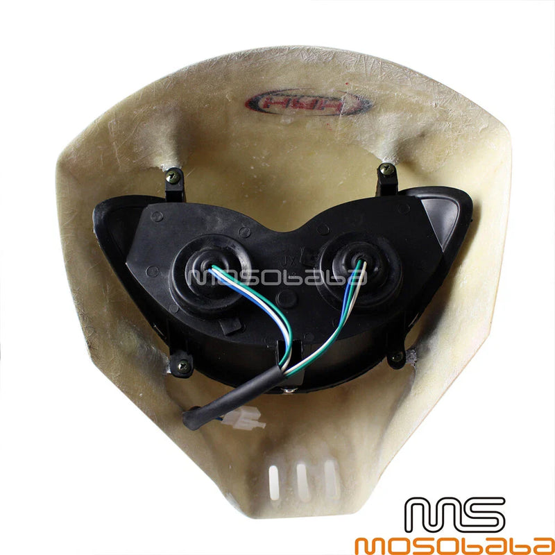 Yamaha Project Bike Naked Motorcycle White Alien Headlight