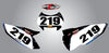 Husaberg FE TE Barbed Style Number Plates Decals (2013-2014)