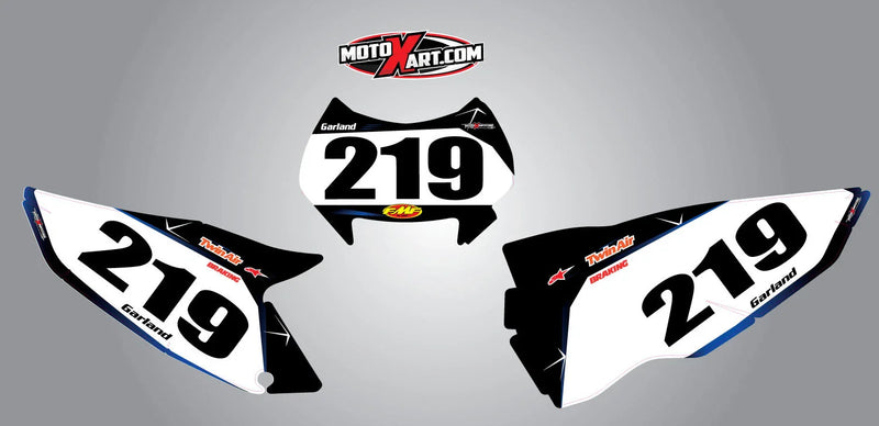Husaberg FE TE Barbed Style Number Plates Decals (2013-2014)