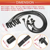 Ford Explorer, Mercury 5.0L 8 Pcs Spark Plug Wire Ignition Coil Cables