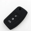 Ford Focus Mondeo Fiesta Black Silicone FOB Key Case Cover Fit