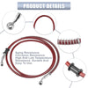 Motorcycle Brake Line / 10mm / Hydraulic Hose, Stainless Steel Red
