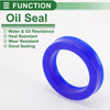 Oil Seal 35x48x10mm TPU Rotary Shaft Seal Blue 5 Pcs