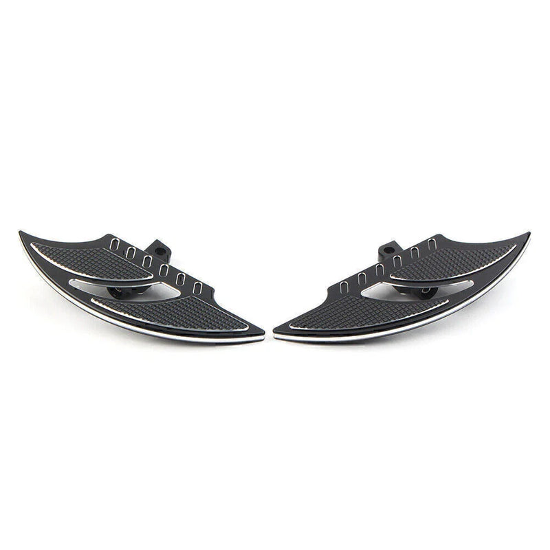 Harley Dyna FXD FLST Black Male Mount Foot Pegs (2006-2017)