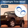 Jeep Wrangler 2 x Front Left & Right Headlight Trim Bezels (2026)