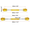 Set Universal 22mm Gold Tone Alloy Motorcycle Balance Bar Crossbar Handlebar
