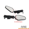 Honda Suzuki Yamaha Universal Adjustable Side Rearview Mirrors 8mm/10mm