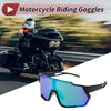 Make Model 1 x Motorcycle Riding Goggles Green Black Tri-Acetyl Cellulose