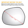 Toyota Land Cruiser Left Side Heated White Mirror Glass (2008-2021)