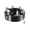 6 Lug Vehicles Black 4pcs 2" Thick M12x1.5 6x5.5" Wheel Spacers