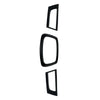 Subaru Impreza WRX 3x Gloss Black Front Grille Trim (2006-2007)