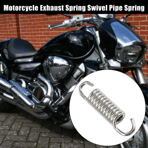 Motorcycle Stainless Steel 2 x Universal Exhaust Pipe Spring 43mm