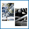 CG125 4pcs / 10mm / Chrome Motorcycle Rear Shock Absorber Screw Nut