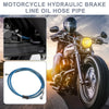 Brake Line / 51.18" x 10mm / Motorcycle Hydraulic Oil Hose Stainless Steel Blue