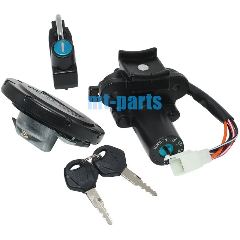 Kawasaki KL110 KSR PRO Ignition Key Switch Fuel Tank Cap Lock Set (2013-2014)
