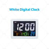 Home AU Large Jumbo LED Wall Desk Clock with Calendar & Temperature