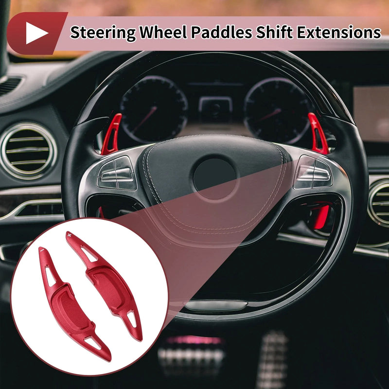 Mazda Axela Red Aluminum Alloy Steering Wheel Paddles (2020-2021)