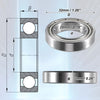 Car Bearing / 10 x 20x32x7mm / Double Metal Shield 6804ZZ Ball Bearing