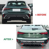 Audi A3 8Y Sline Rear Bumper Diffuser Lip Cover (2024-2025)