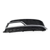 Audi A5 S5 Front Bumper Fog Light Grille Cover w/Silver Trim (13-17)
