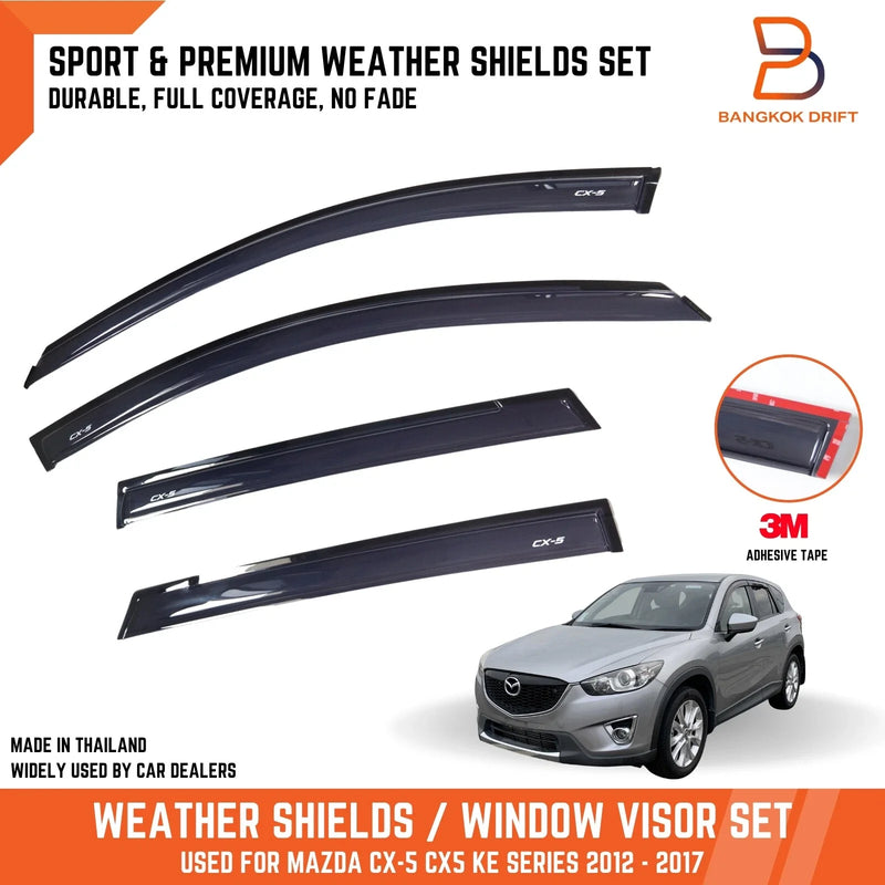 Mazda CX-5 CX5 KE Series Weathershields Window Visors (2012-2017)