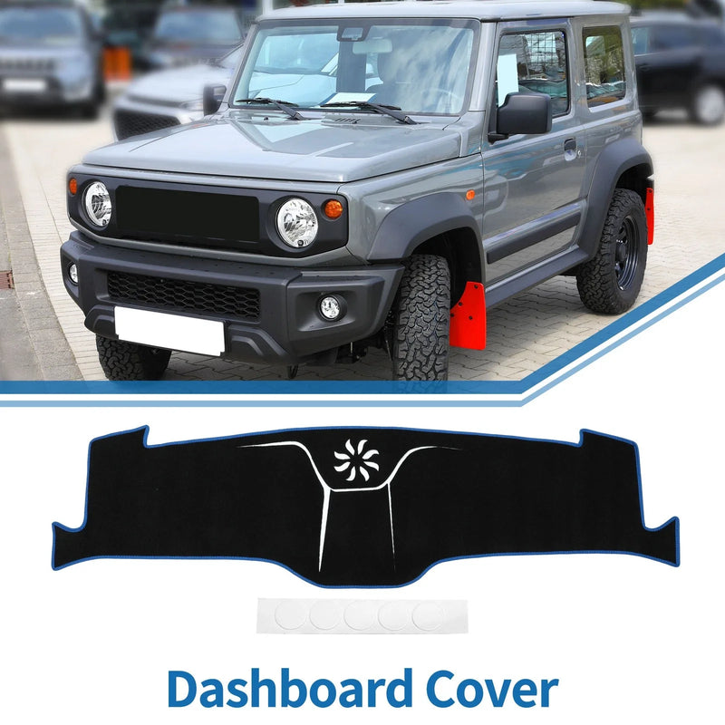 Ford Mustang Mach-E 2021-2024 Black Blue Dashboard Cover Mat