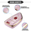 BMW 3 4 5 6 7 Series TPU Pink Buttons Smart Key Fob Cover Case
