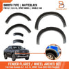 Ford Ranger 2022-2024 XLT XLS XL Sport Matte Black Fender Flares