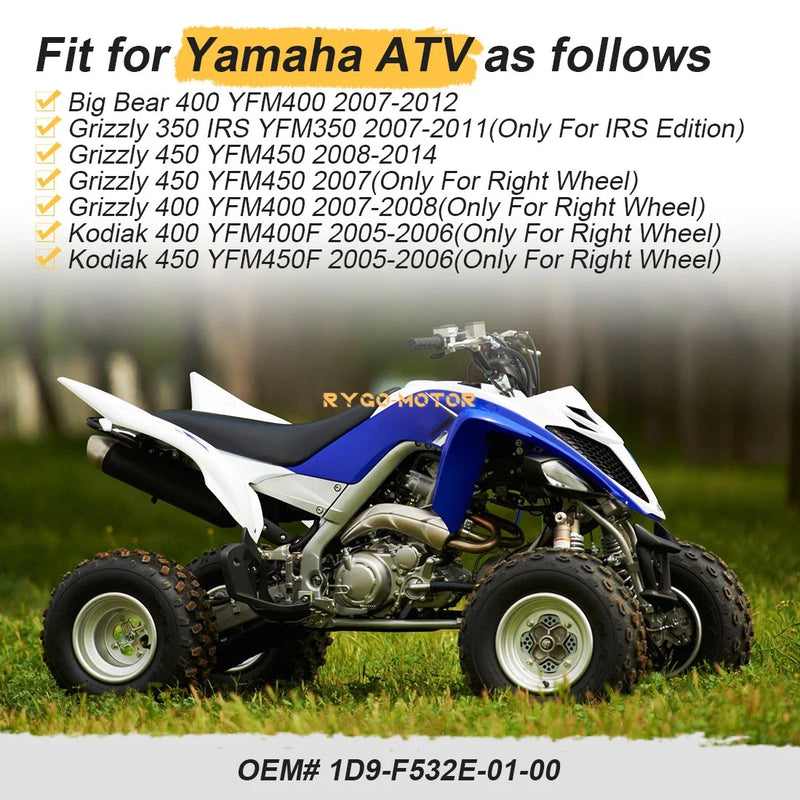 Yamaha Grizzly 2 x Rear Left Right Wheel Hubs (2007–2014)