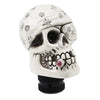 Universal Manual Car - White Skull Head Gear Shift Knob