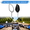 Motorcycle M10 / Rear View Mirrors / Prismatic Shape Handlebar Black Iron
