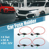 Car 4 x 18 Gauge Mini Blade Style Inline Fuse Holders w/ 30A Fuses
