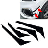 Audi Q5 Glossy Black Front Bumper Side Spoiler Trim (2021-2024)