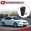 Honda Accord (2008-2012) - Black Brown Faux Leather Car Gear Shift Knob Cover