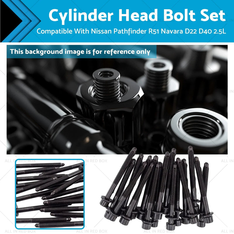 Nissan Pathfinder R51, Navara D22 D40 2.5L Cylinder Head Bolt Set (2005-2015)